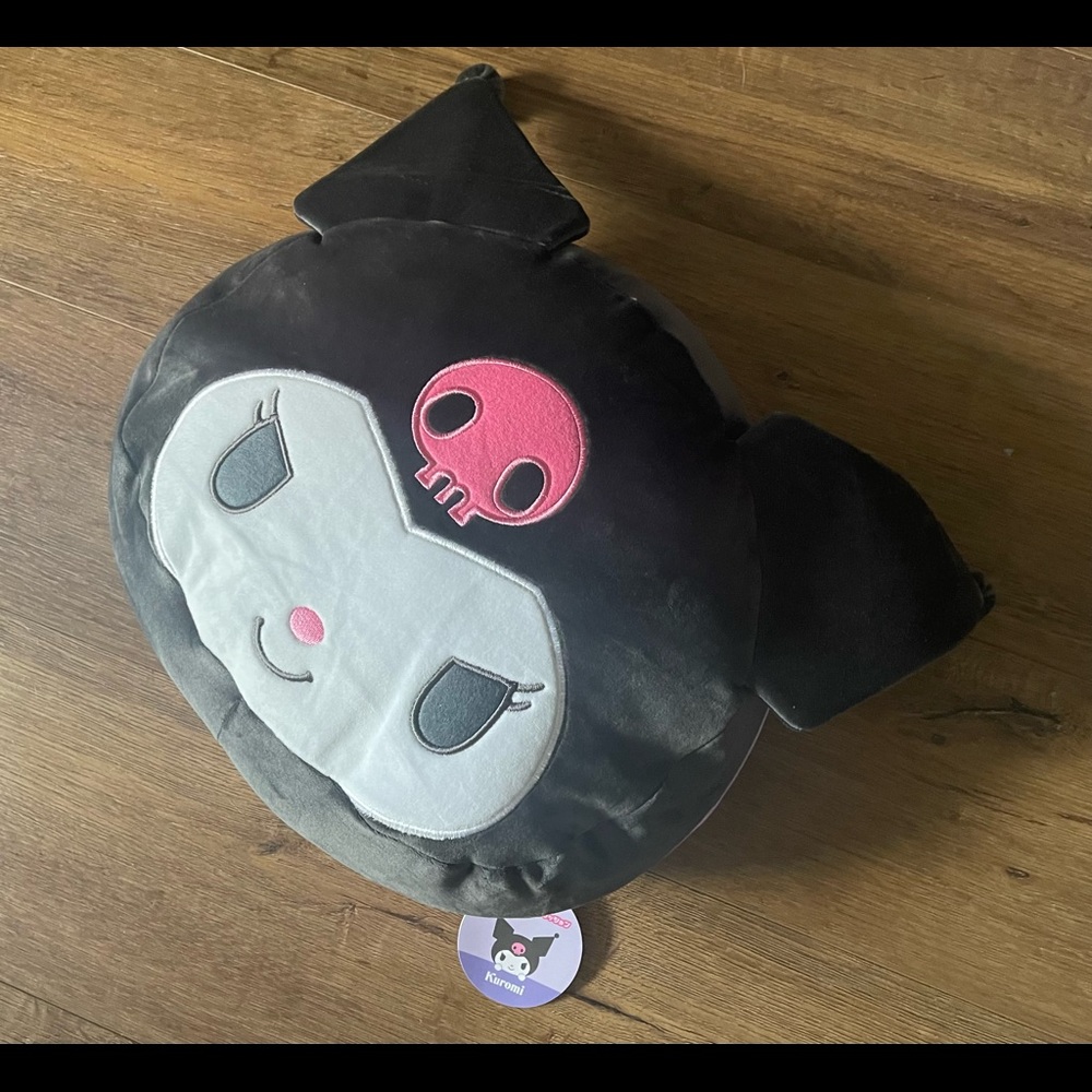 KUROMI (Sanrio)-NWT Large Black Character Pillow